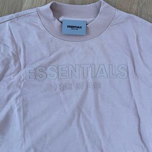 Essentials Fear Of God Kids Matte Blush Long Sleeve T-Shirt
